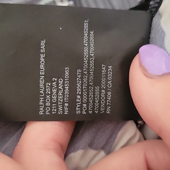 Club Monaco Black Wool Long Sleeve Sweater Split Back Layered Floral Large - Picture 5 of 9